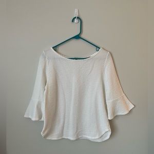 White Textured Top